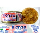 Monge Jelly Yellowfin Tuna with Shrimp 80g 1 Carton (24 cans)